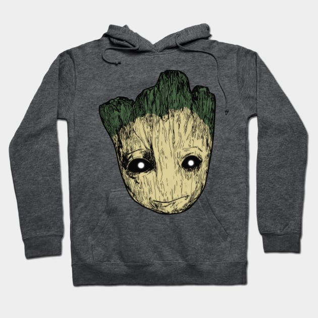 Baby Groot Guardians of the Galaxy Movie Hoodie by Jamie Collins